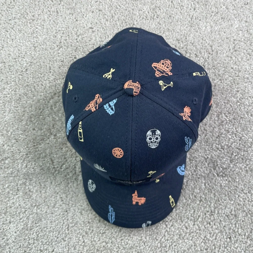 Travis Mathew Hat Cap Mens Snapback Blue Golf Life Of The Party Fiesta Print